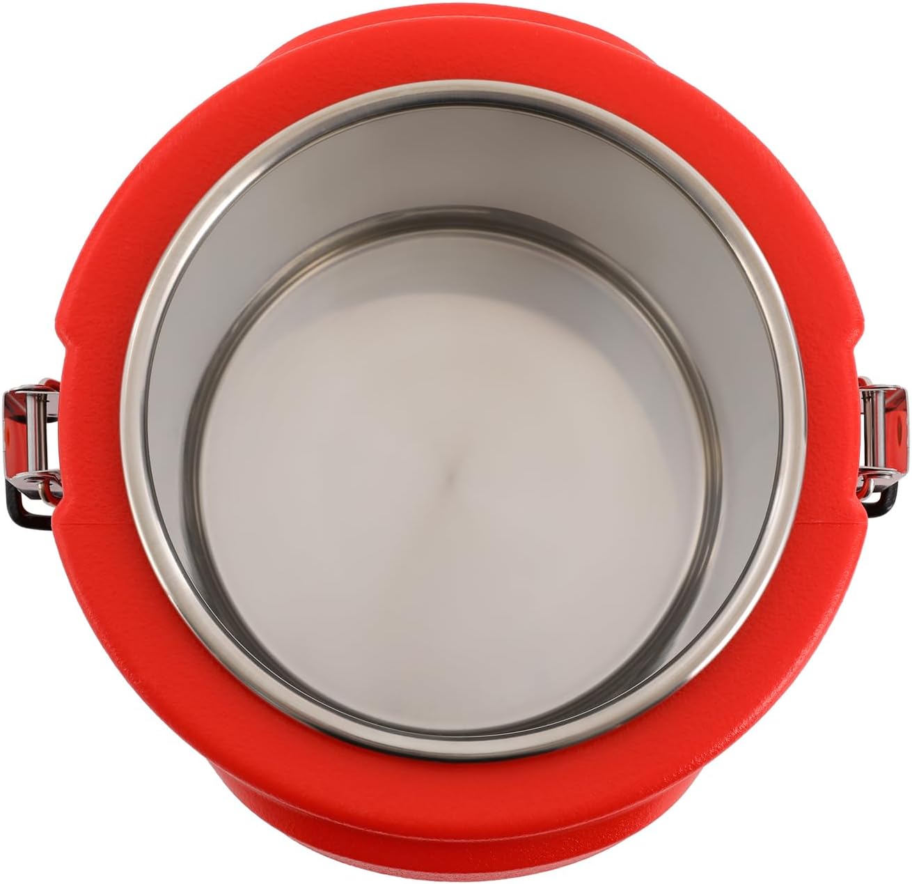 DYNAMI Insulated Food Container 1.1Gal, Portable Commercial Food Warmer Insulated Soup Container Cold Hot Box Insulated Food Carrier for Catering,Sealed and Leak-proof (Red)