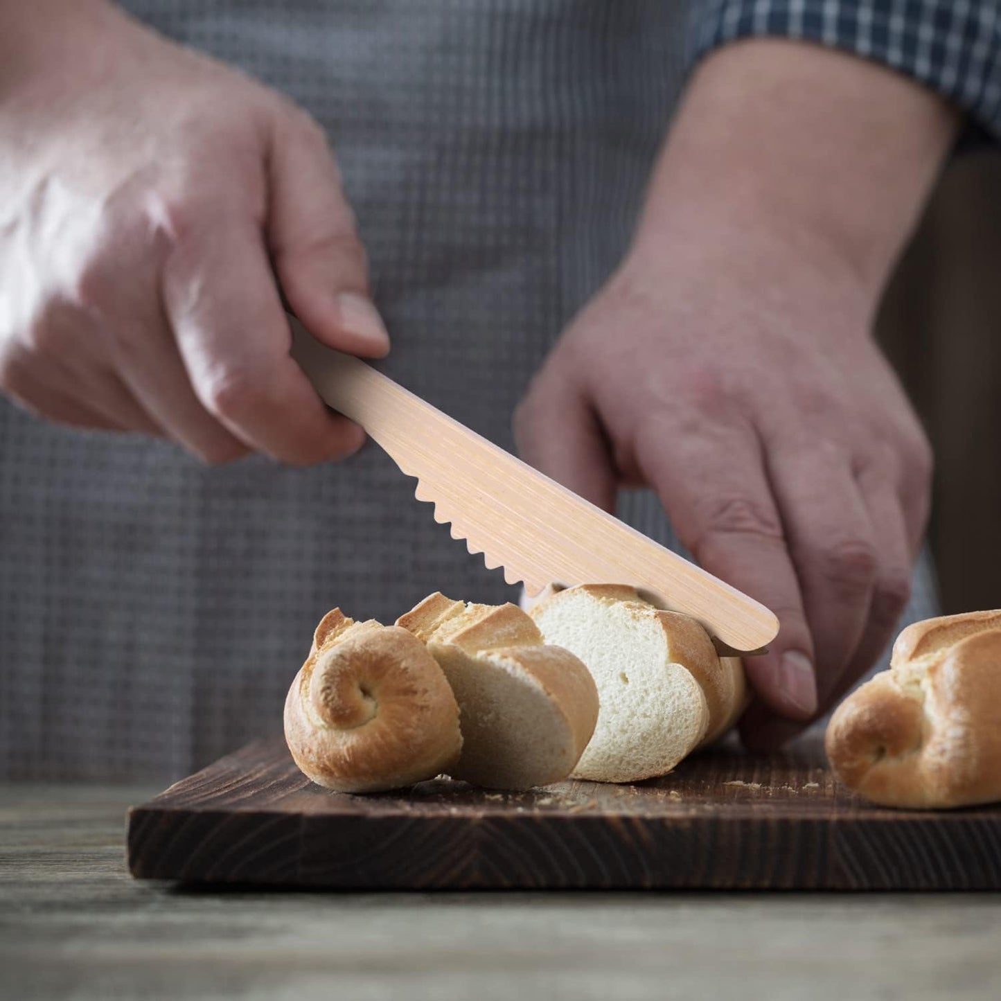 Bamboo Utensils -300 PK 6.7" Bamboo Compostable Knives Disposable Bamboo Cutlery Set Biodegradable Eco Friendly Renewable Utensil Flatware Knife