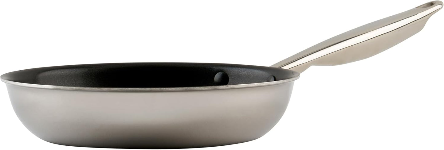 WINCO Tri-Ply Frying Pan, Silver