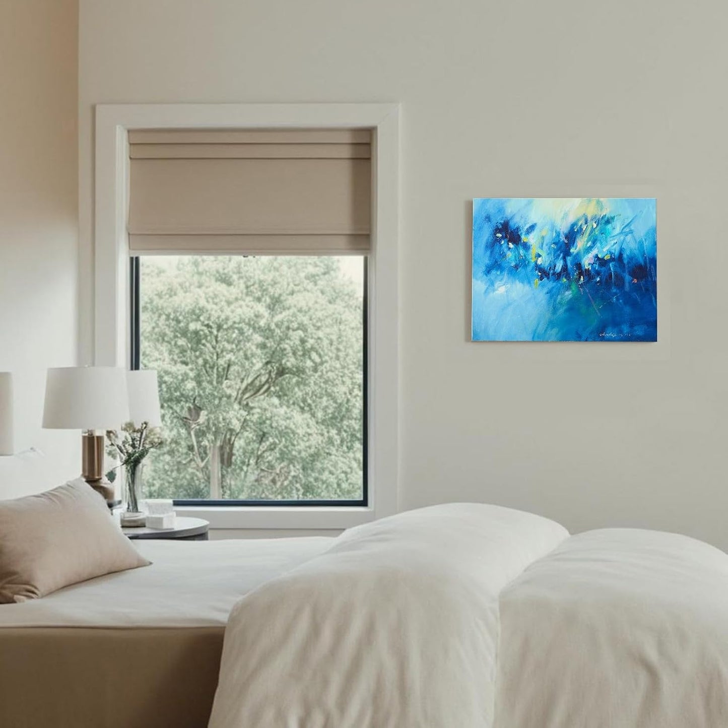 Gloliv Canvas Wall Art for Living Room – Abstract Wall Decor Painting, Artist-Authorized Reproduction Print – Modern Canvas Prints for Office, Bedroom, Bathroom & Kitchen Home Decor 16"X12"