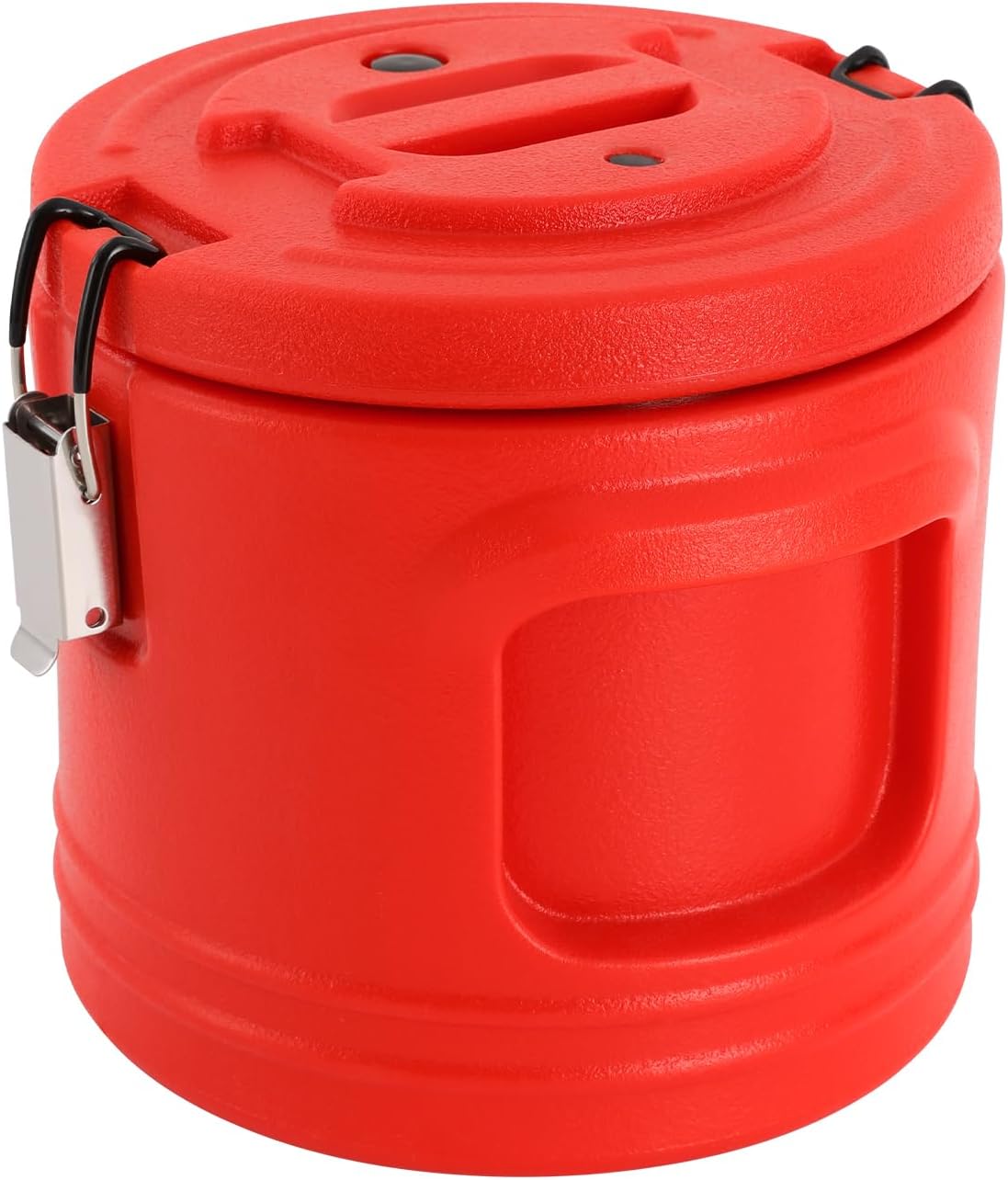 DYNAMI Insulated Food Container 1.1Gal, Portable Commercial Food Warmer Insulated Soup Container Cold Hot Box Insulated Food Carrier for Catering,Sealed and Leak-proof (Red)