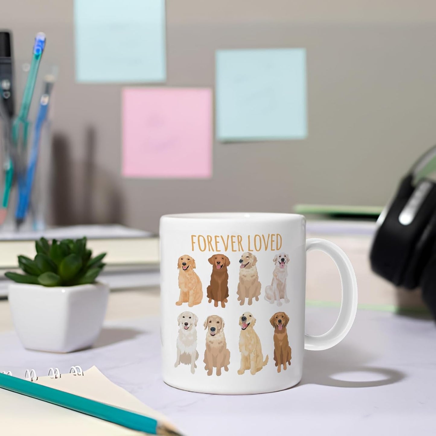 Golden Retriever Coffee Mug - Dog Mom Gift, Retriever Decor for Lovers - 11 Oz
