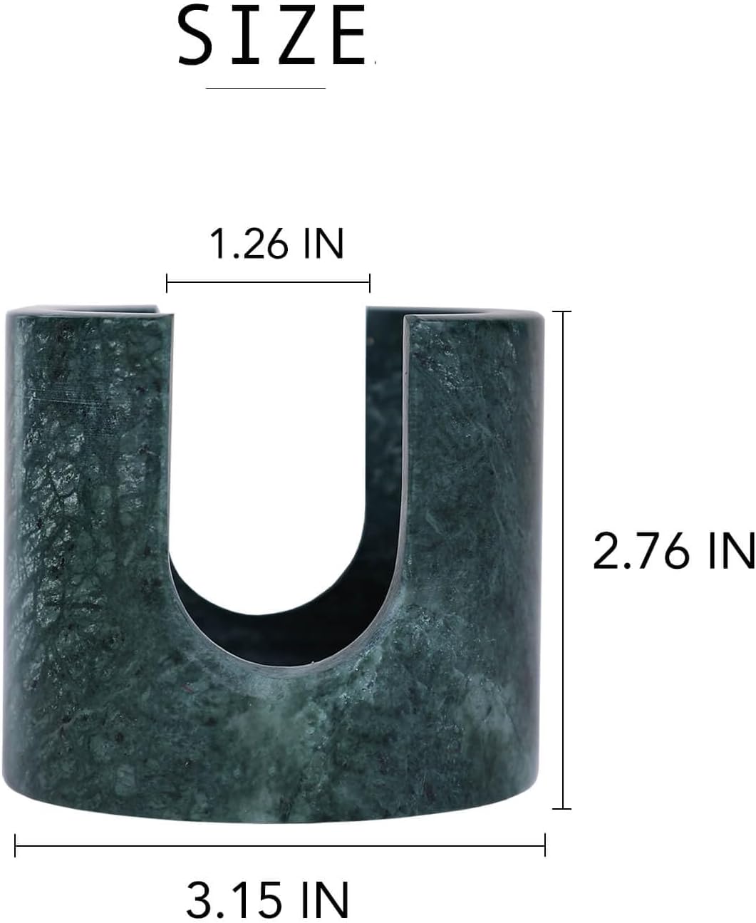 Travertine Marble Sponge Holder for Kitchen Counter - Natural Stone Dish Drying Rack, Sponge Caddy for Sink Organizer - Durable & Stylish Kitchen Decor (India Green Marble)