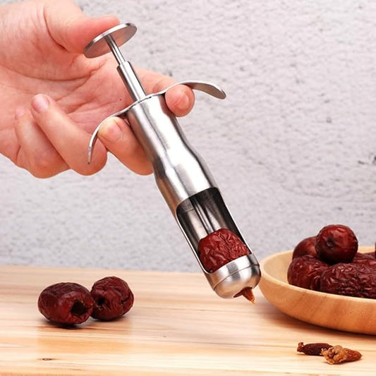 Red Dates Corer Jujube Pitter Cherry Olive Corer Stainless Steel Fruit Core Remover Seed Push Out Tool Vegetable Tools Kitchen Gadgets