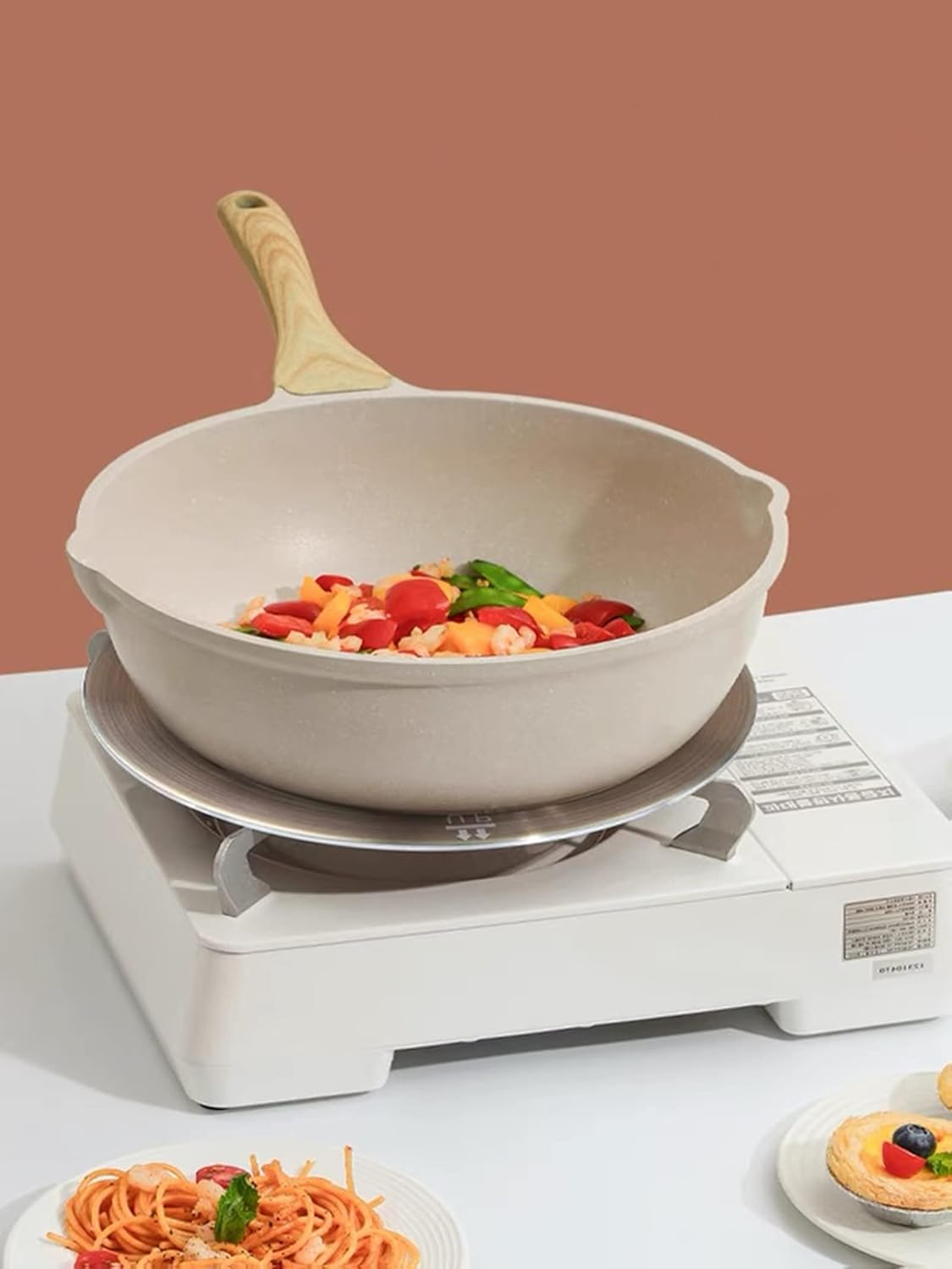 Induction Plate Adapter, Heat Diffuser for Gas Glass Stove Cooktop, Induction Converter Disk with Removable Handle, Simmer Heat Diffuser Plate for Cookware Accessories 6.3inch