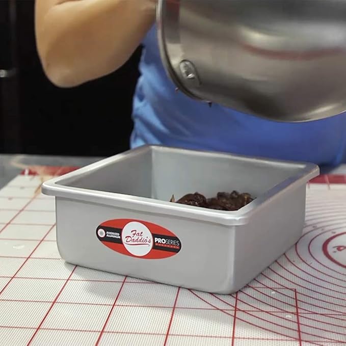 Fat Daddio's Anodized Aluminum Square Cake Pan, 12 x 4 Inch