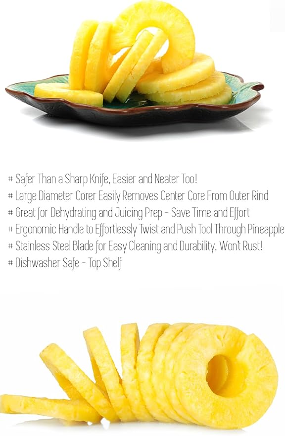 2 Pack Pineapple Slicers Corer Tools Stainless Steel Remove Peel Cut