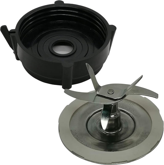 Replacement Pro blade with bottom and 24oz Blend-N-Go Cup with lid,Compatible with Oster pro blade:Oster Pro 1200 Blenders (BLSTMB-CBG, BLSTMB-CBF, BLSTMB-BBG)(Black, 24oz cup with blade bottom)