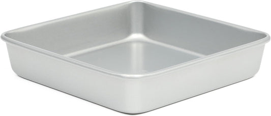 Martha Stewart Gallen 9 Inch Square Nonstick Carbon Steel Cake Pan - Silver