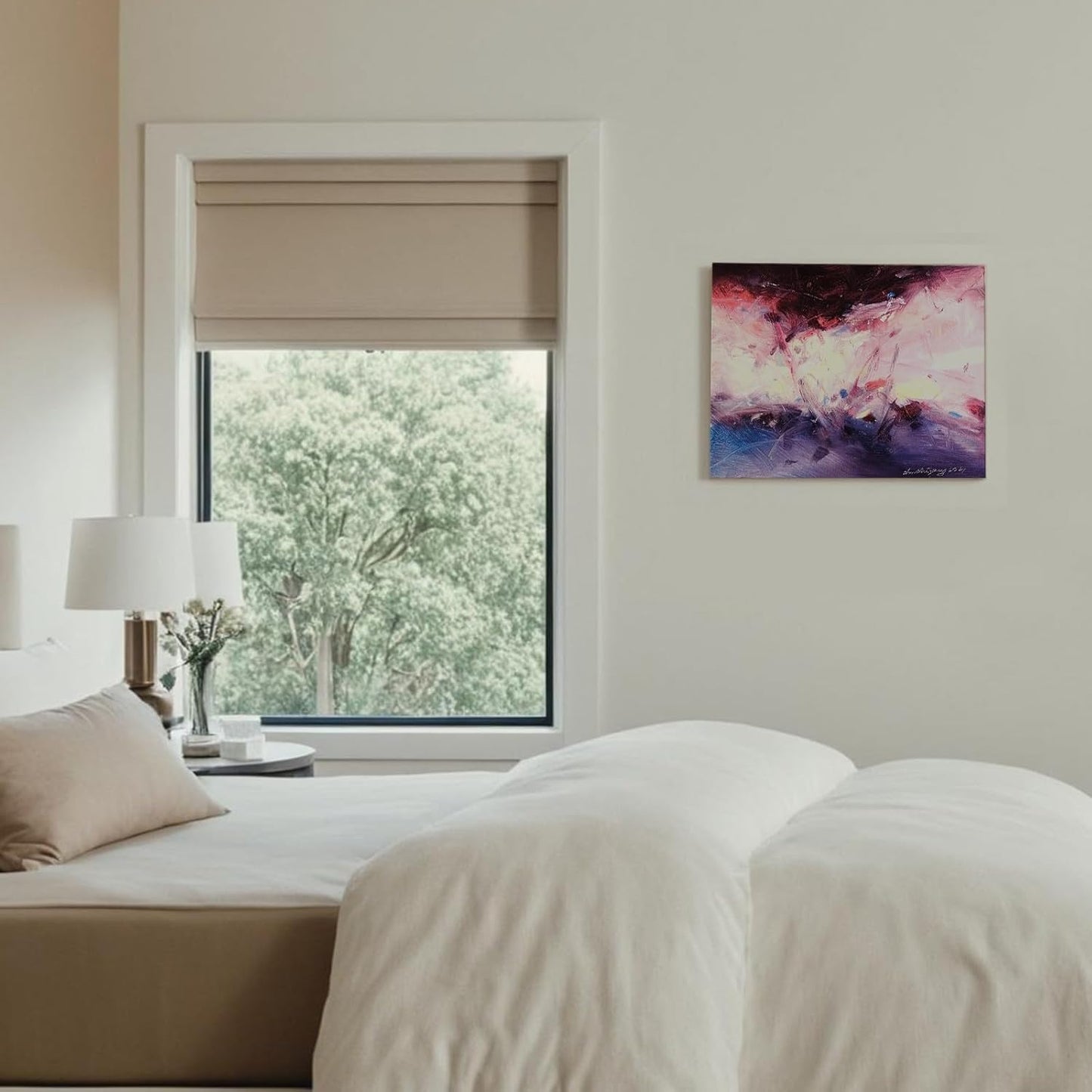 Gloliv Canvas Wall Art – Abstract Wall Decor Painting, Artist-Authorized Reproduction Canvas Prints, Modern Wall Art Decor for Living Room, Bedroom, or Office 14"x11"