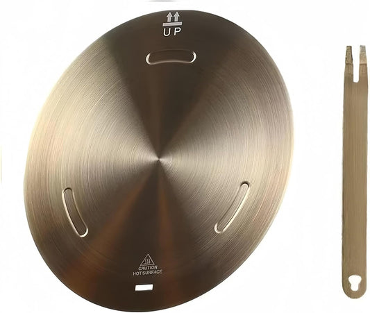 Induction Cooktop Adapter Plate, Heat Diffuser Induction Plate for Gas Stove, NISPOTDOR Induction Converter Disk for Kitchen Cookware Accessories 9.45inch