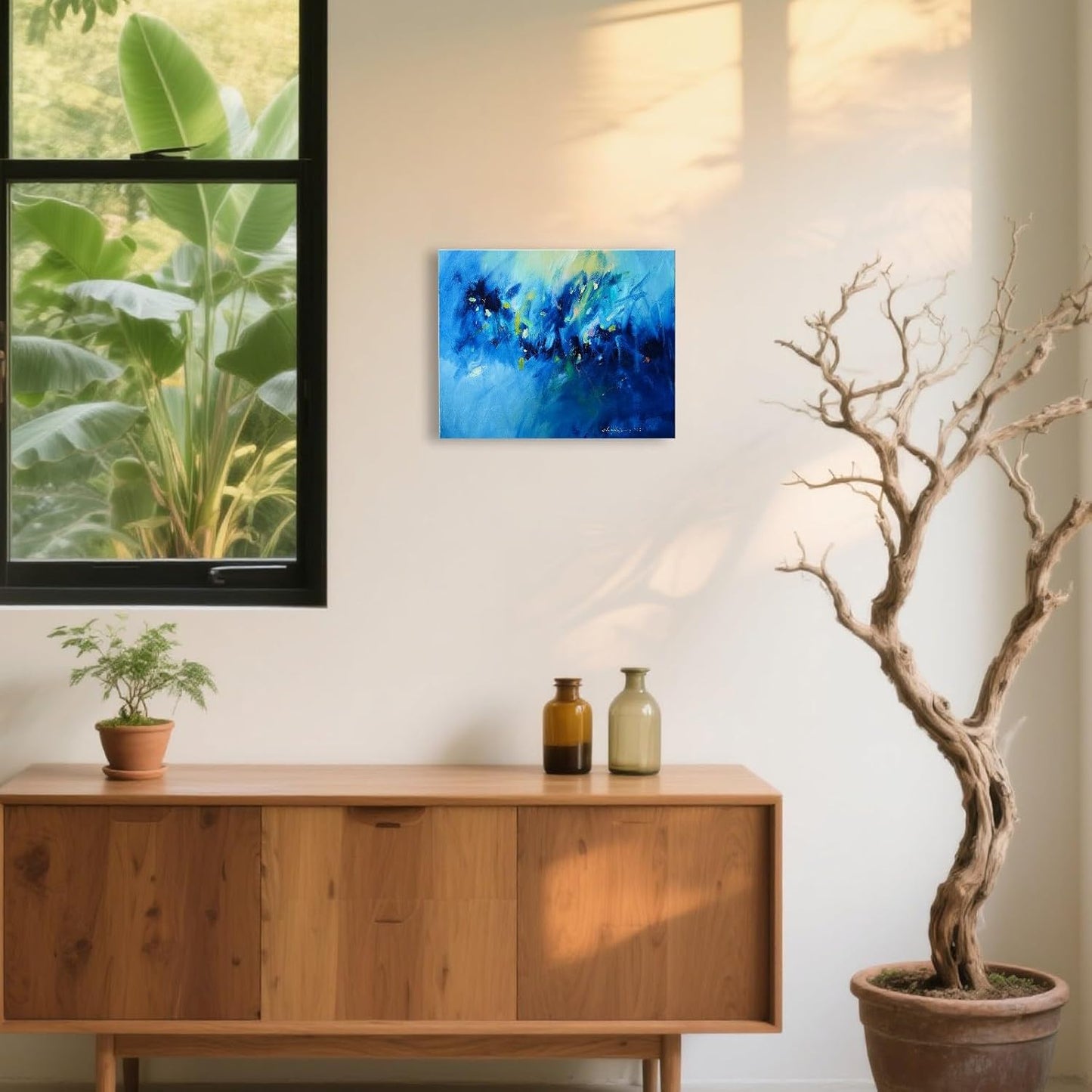 Gloliv Canvas Wall Art for Living Room – Abstract Wall Decor Painting, Artist-Authorized Reproduction Print – Modern Canvas Prints for Office, Bedroom, Bathroom & Kitchen Home Decor 10"x8"