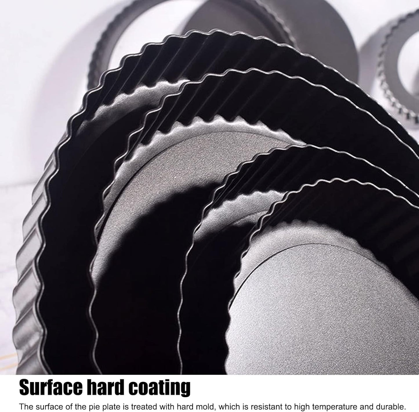 Tart Pan with Removable Bottom, Non Stick Quiche Baking Dish, Large Fluted Quiche Pan for Baking, 13 Inch