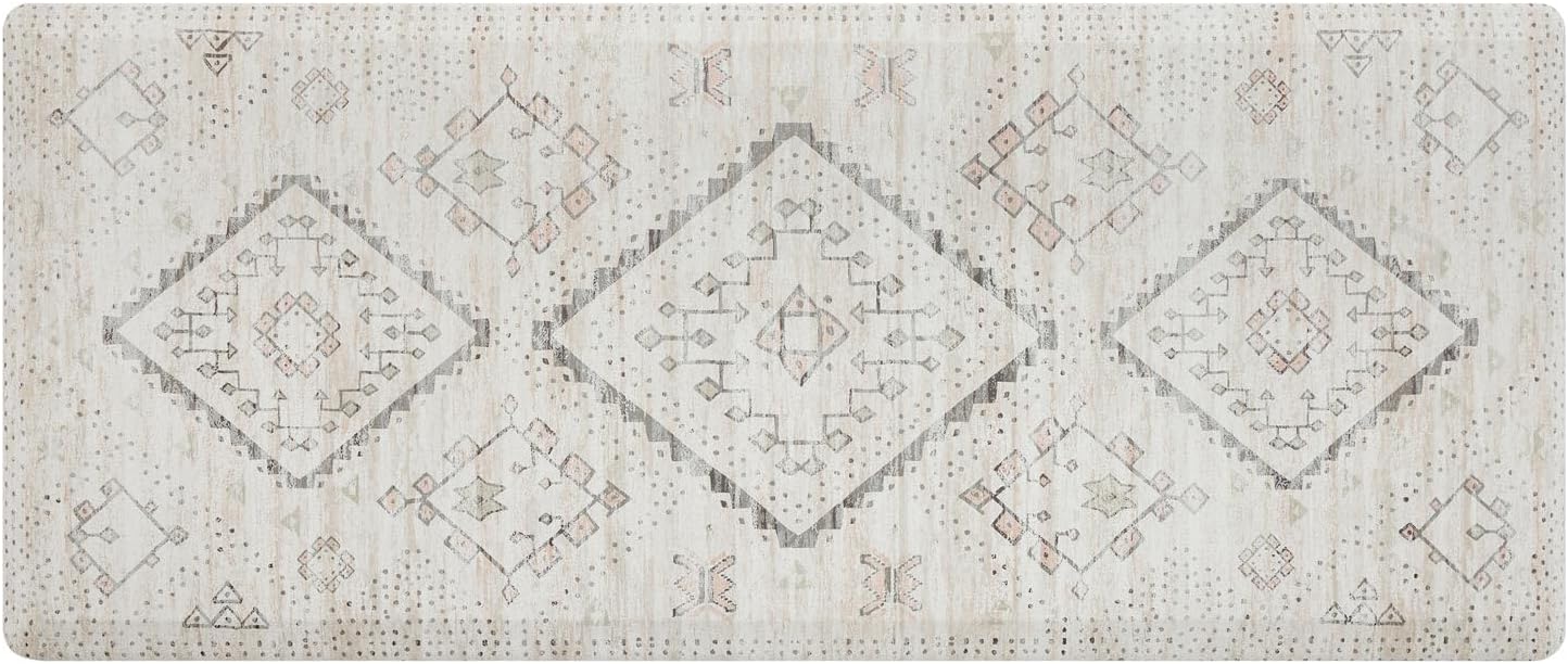 House of Noa Nama Standing Mat – Anti-Fatigue Cushioned Kitchen Mats for Floor | Ergonomic Bounce-Back Foam Kitchen Mats | Anti-Fatigue Mats for Kitchen & Standing | Ula Calico | 30" x 72"