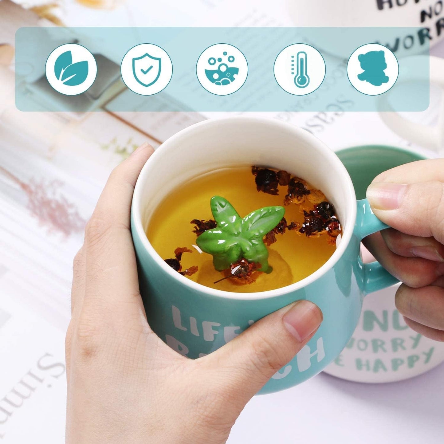 3D Animal Coffee Mug Cat Inside,Cute Handmade Figurine Ceramics Cup 12 oz,Christmas&Birthday&Mother's Day Surprise for Friends Family or Kids,Best Office Cup Couple Mug (Cat)