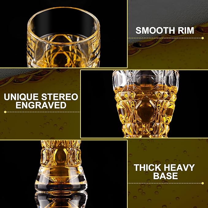 Beer Glasses Set of 2,17 oz Glasses Drinking Set, Craft Beer Glasses for Freezer Supply Aroma Retention, Tall Beer Cups, Mugs and Glassware Gifts for Men