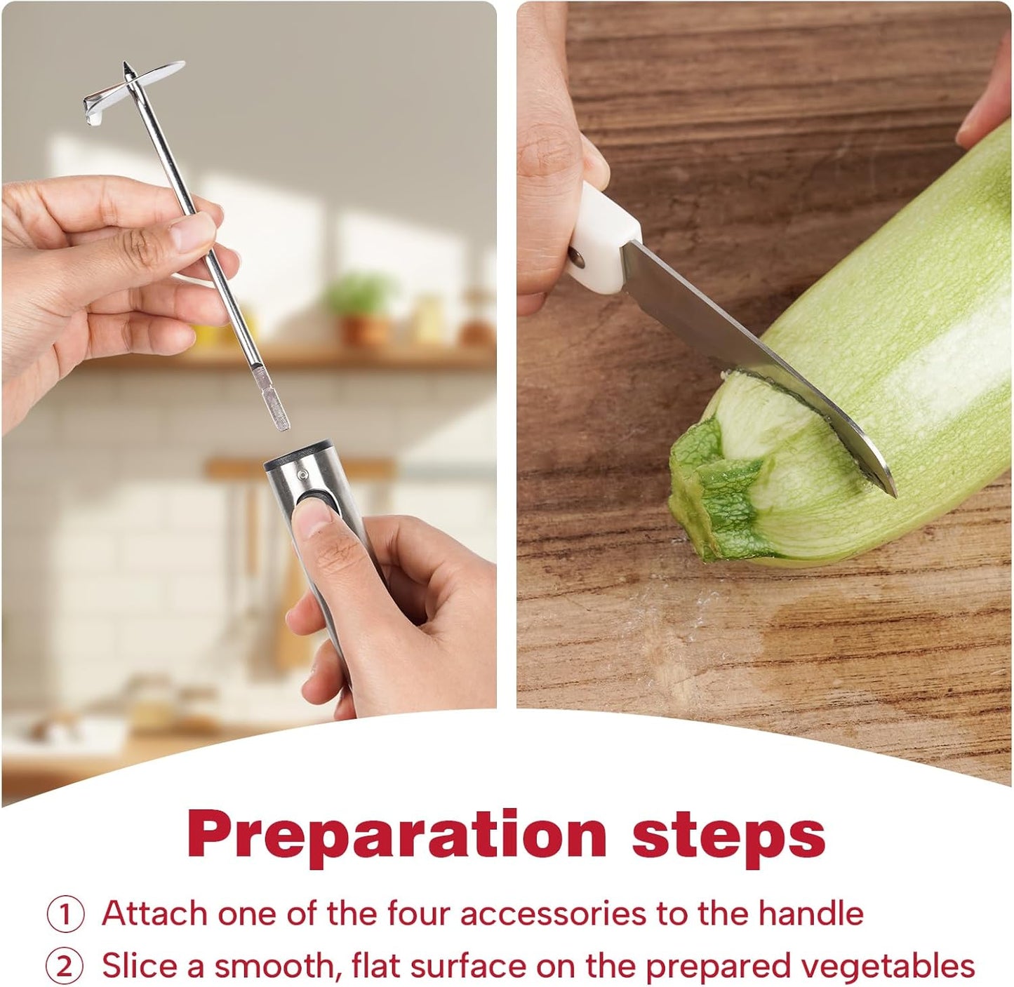 Cook Guy Vegetable Corer with Folding Fruit Knife - Multi-Purpose Sharp Blade Veggie Corer Drill for Zucchini, Potatoes, Carrots - Ergonomic Anti-Slip Handle, 4 Sizes for Coring and Hollowing
