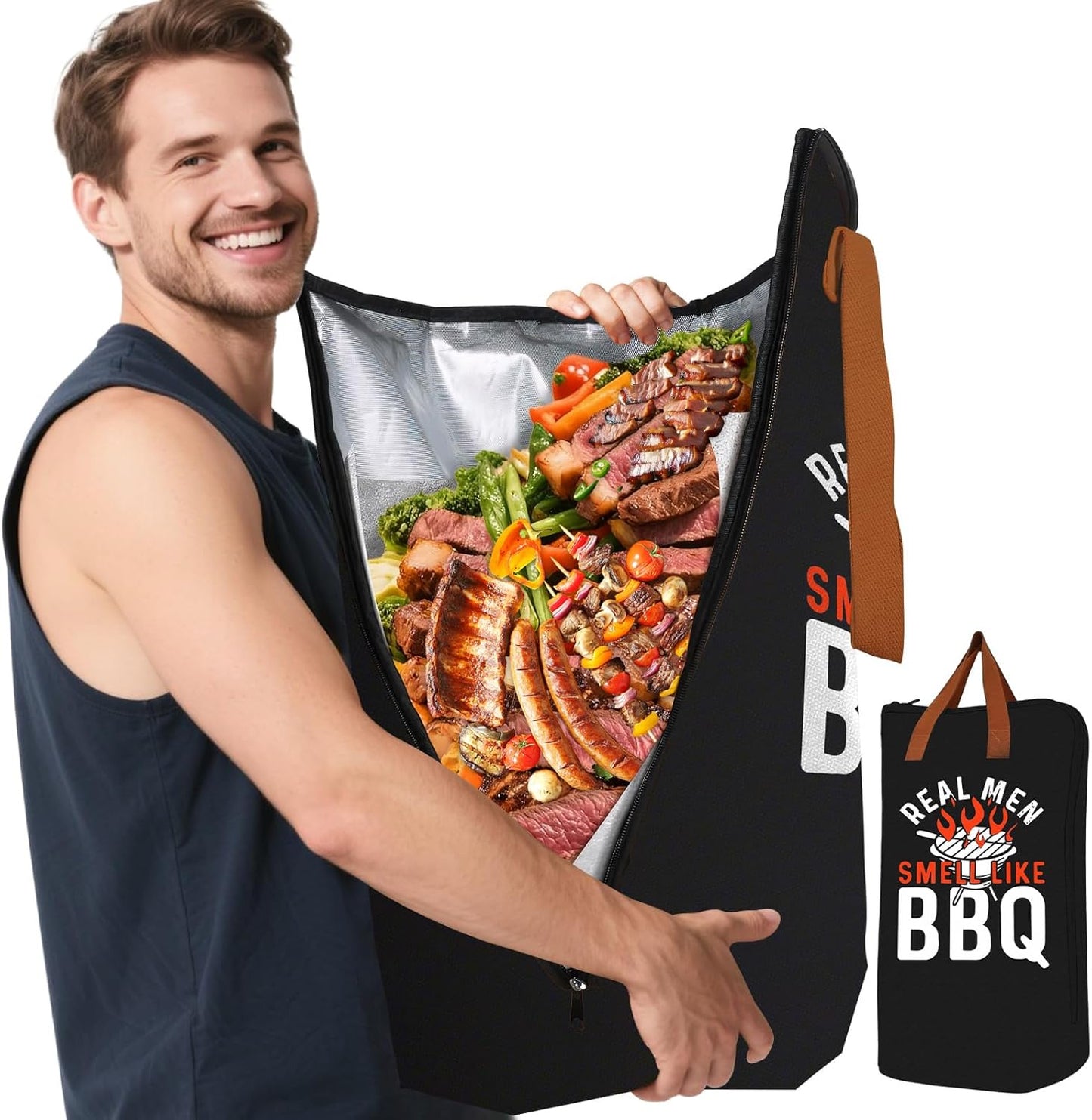 21in Brisket Blanket & Meat Resting Bag – Insulated BBQ Blanket for Resting Meat | Heavy-Duty Smoker Accessory for Brisket, Pork Shoulder, Smoked Turkey | BBQ Gifts for Men & Meat Lovers