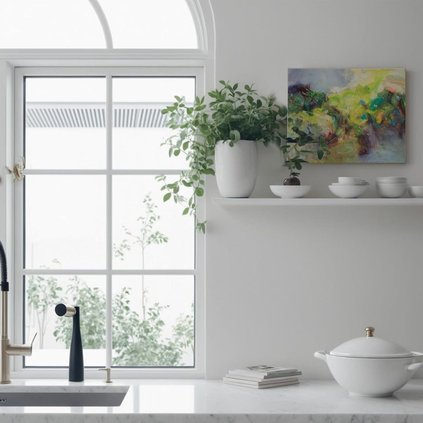 Gloliv Canvas Wall Art – Abstract Wall Decor Painting, Artist-Authorized Reproduction Canvas Prints, Modern Wall Art Decor for Living Room, Bedroom, or Office 10"x8"