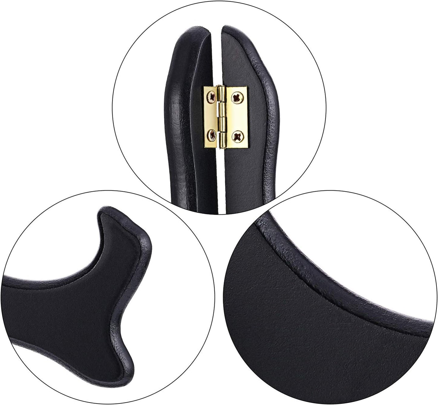 Tatuo 2 Packs Wooden Plate Stands for Display, Plate Holder Display Stand, Picture Frame Stand Easels, Tabletop Art Holder, Book Dish Decorative