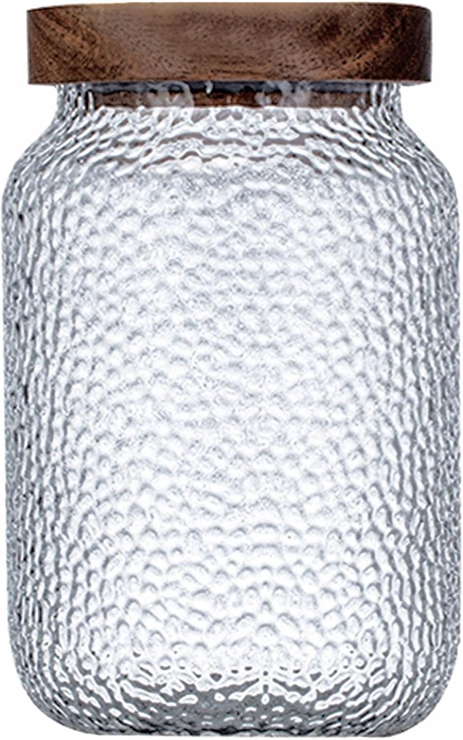 Viovian Glass Coffee Jars With Lids 51 oz Clear Jar With Wood Lid Decorative Glass Storage Jars Container Canister for Food Sugar Coffee Bean Candy Cookie 1500ml