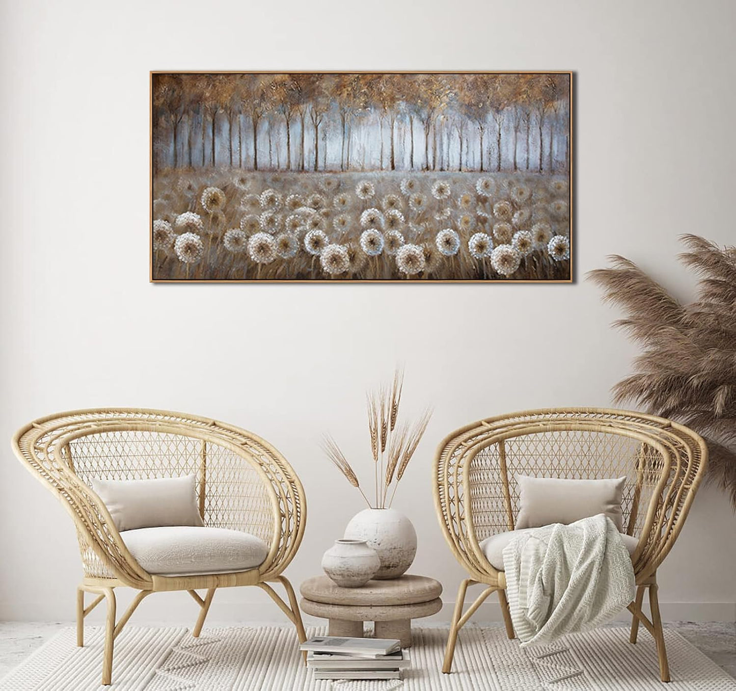 Large Living Room Wall Decor Decoration Canvas Wall Art for Bedroom Modern Framed Art Bedroom Home Brown pictures for Living Room 24x48 Framed Art Landscape Wall Art