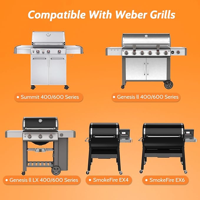 20 Pack Grill Drip Pans, Aluminum Foil Drip Pan Grease Catcher Cup Liner Compatible with Weber SmokeFire EX4/EX6/EPX6, Summit & Genesis II 400/600 Series, 11 x 5” Disposable Grill Grease Tray