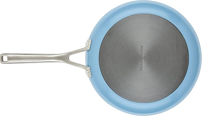 KitchenAid Hard Anodized Ceramic Nonstick Frying Pan/Skillet, 10 Inch - Blue Velvet