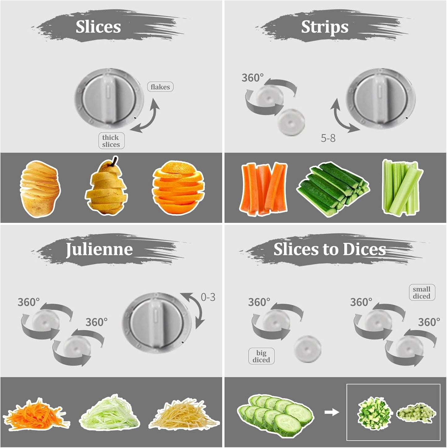 Upgrade Safe Mandoline Slicer for Kitchen, Adjustable Vegetable Food Chopper Potato Fries Cutter, Removable, with Draining basket, Kitchen Chopping Artifact, Gift