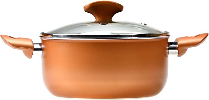 RAVELLI Italia Linea 20 Non Stick Dutch Oven, 5 Quart