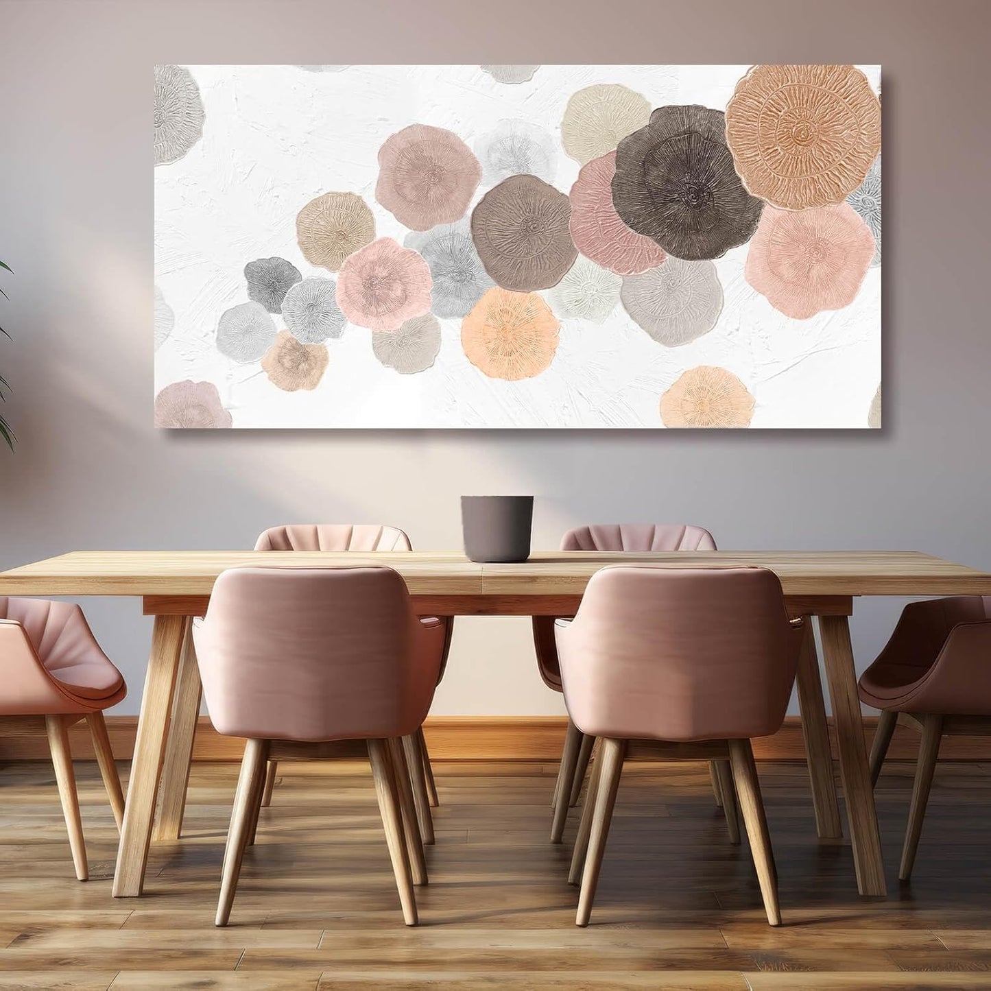 Wall Art for Living Room Colorful Painting Framed Canvas Prints Pink Wall Pictures Pop Art Decor for Dining Room Bedroom Home 24"x 48"