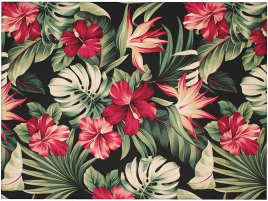 Red Flowers Dish Drying Mats for Kitchen Counter, Blossom Floral Large Mat Dishes Microfiber Diatom Mud Rack Drainer Pad Washable Absorbent Dry 18×24 Inch Coffee Bar Decor Coffee Station Accessories