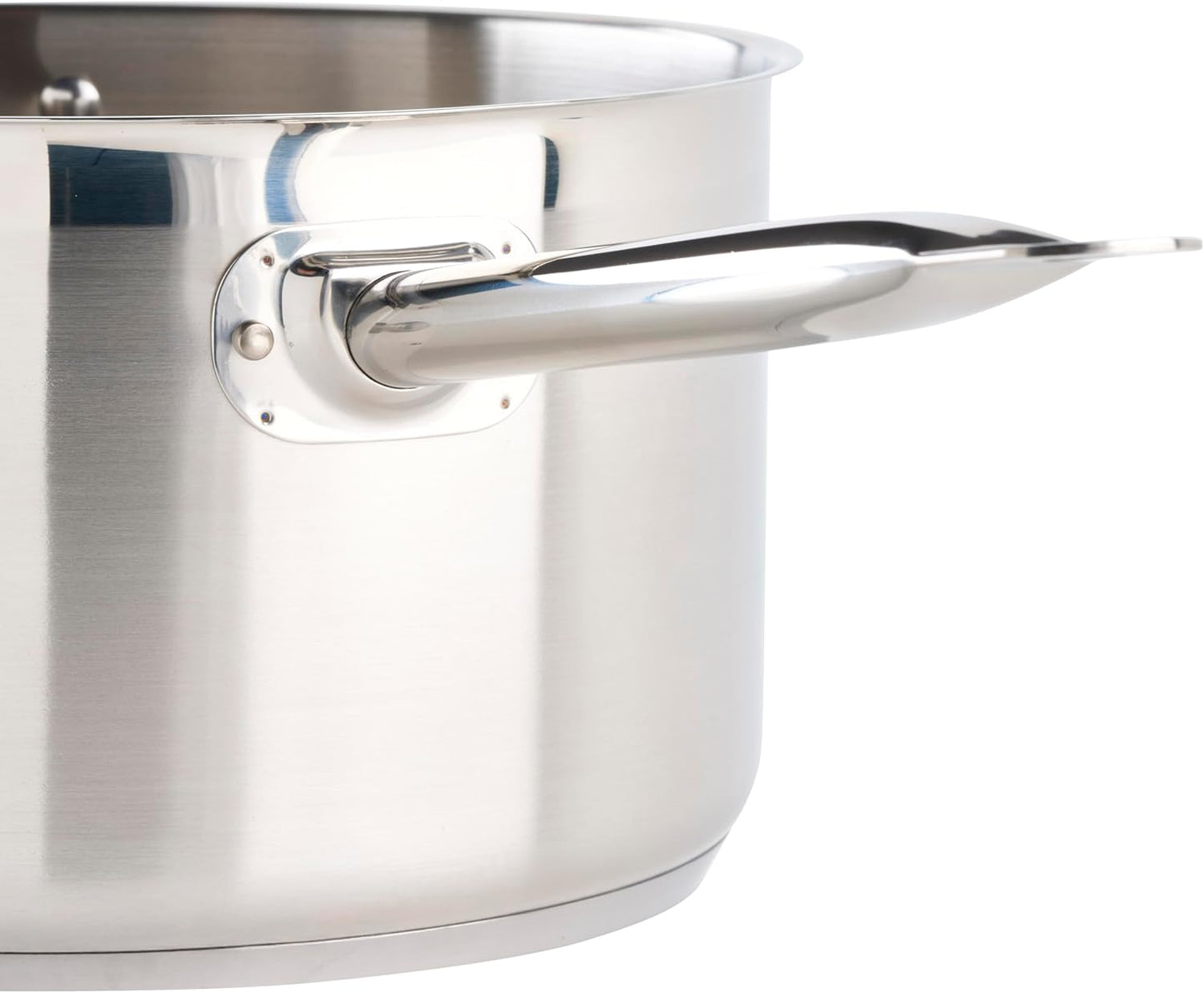 Winco Heavy-Duty Stainless Steel Sauce Pan with Cover and Helper Handle, 10 Quart