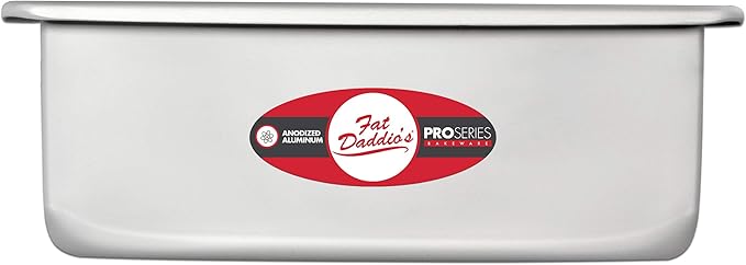 Fat Daddio's Anodized Aluminum Square Cake Pan, 12 x 4 Inch