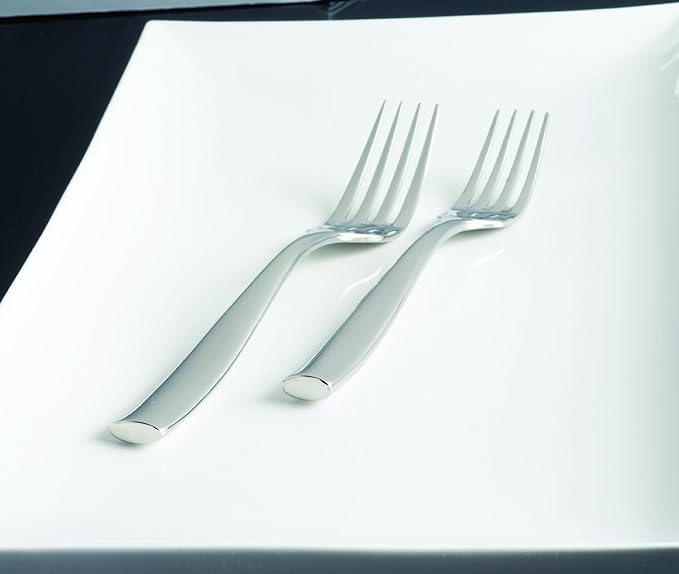 Fortessa Lucca 18/10 Stainless Steel Flatware, 5 Piece Place Setting, Service for 1