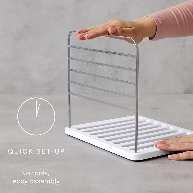 YouCopia UpSpace Cabinet Box Organizer, Adjustable Kitchen Pantry Shelf for Plastic Wrap and Foil Storage, Small Premium Edition