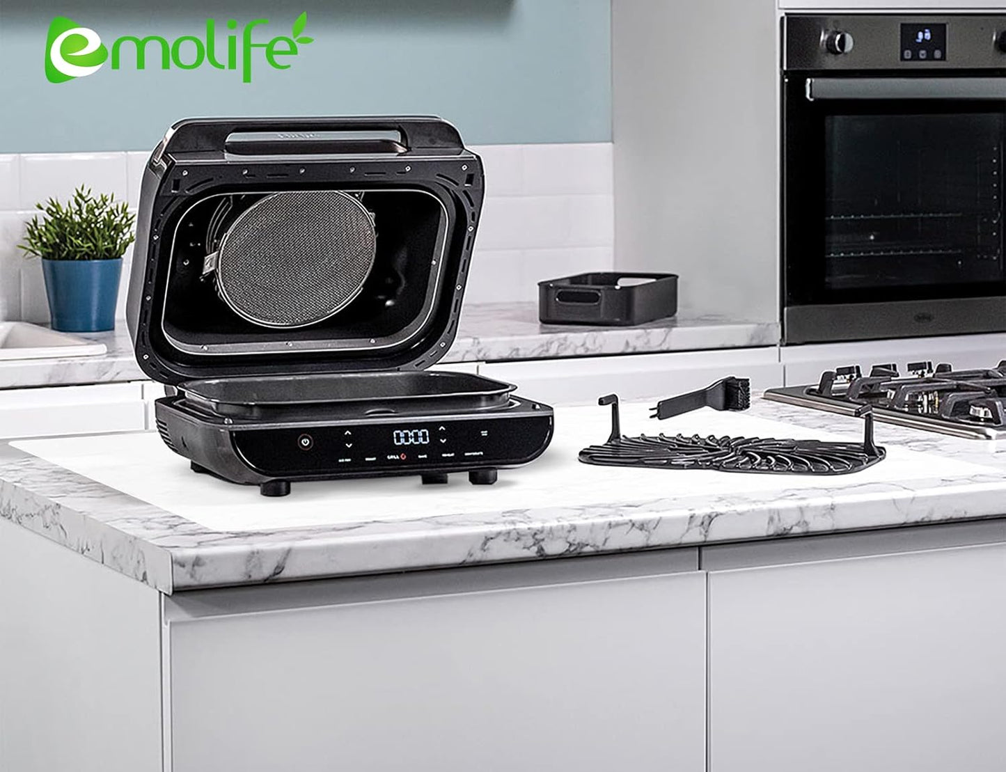 Silicone Mat for Kitchen Counter, Heat Resistant Nonskid Table Mat for Air Fryer to Site on, Countertop Protector, Thick 2MM, XL Large