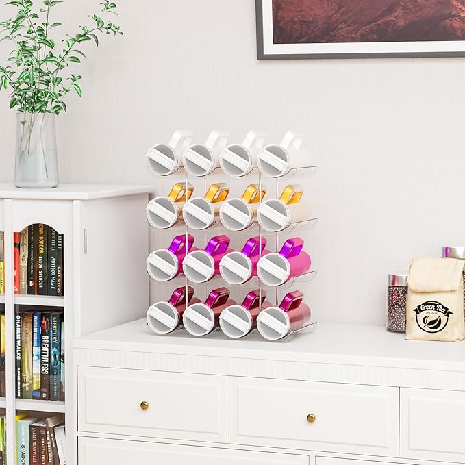 Yieach 3 Tier Stackable Water Bottle Organizer for Cabinet - Larger Compartment Water Bottle Holder for 40 oz Stanley Cup,Yeti and Other Tumbler Organizer,Waterbottle Storage and Wine Rack for Fridge