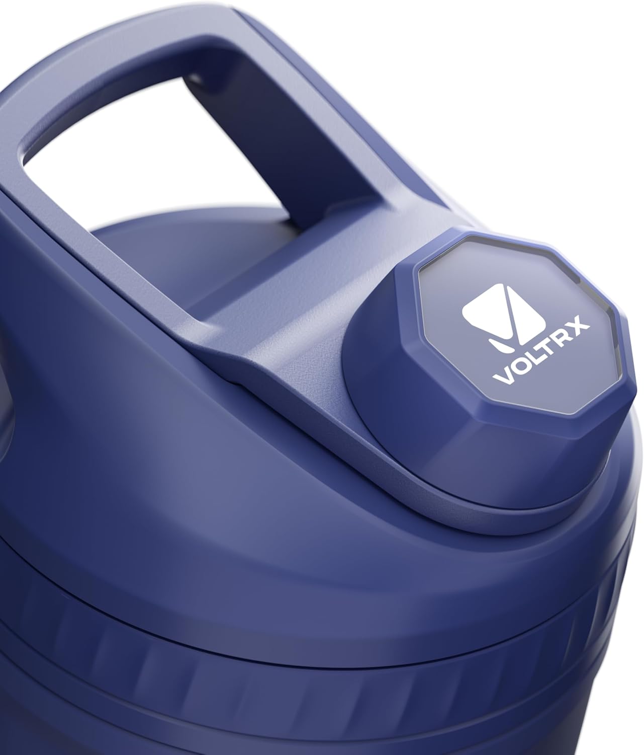 VOLTRX ChillMix Shaker Bottle Insulated Stainless Steel - USB C Rechargeable Electric Protein Shake Mixer, Shaker Cups for Protein Shakes and Meal Replacement, Midnight Navy, 16 oz