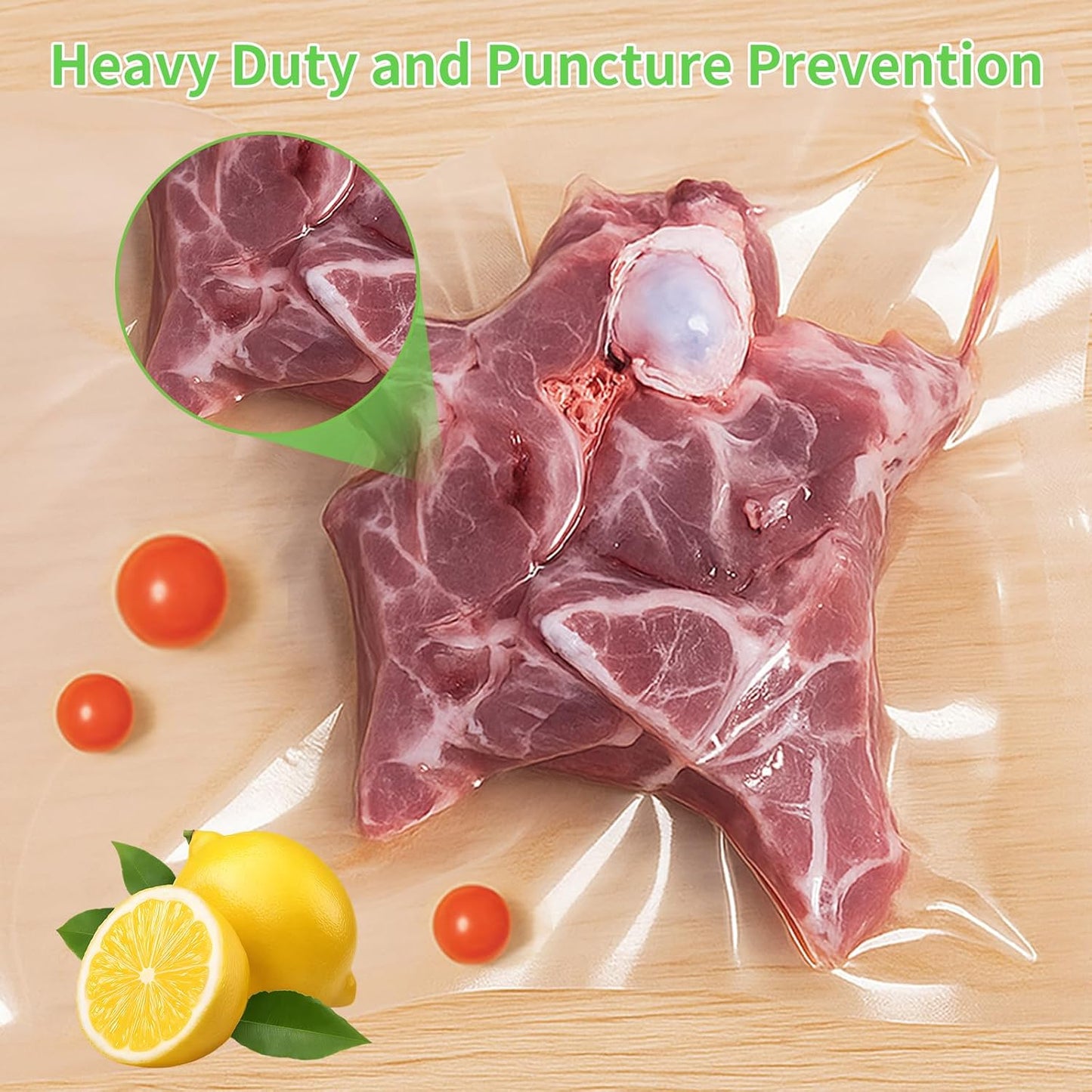 MakMeFre 200 Plus Quart Size 10" x 13" Vacuum Sealer Bags with BPA Free and Heavy Duty,Great for Food Storage Vaccume Sealer PreCut Bag