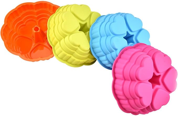 FantasyDay 9.5'' Love Heart Cake Mold Silicone Baking Molds Party Cake Bakeware for Your Birthday Dessert, Cake, Bread, Tart, Pie, Flan and More #5