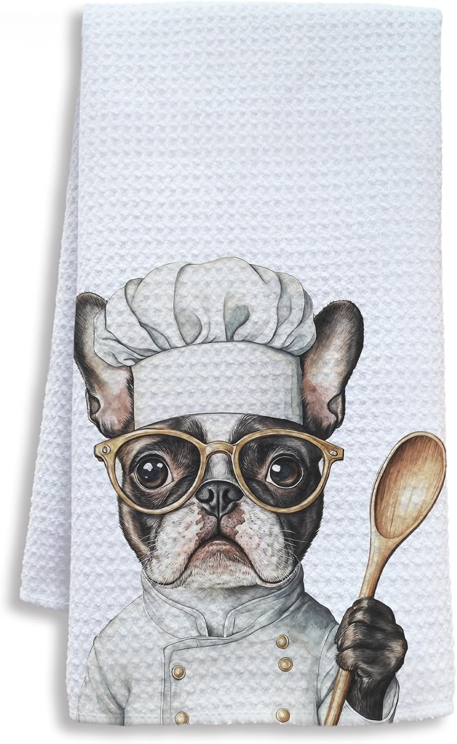 Funny Boston Terrier Dog Kitchen Towels, Boston Terrier Gifts for Women Dish Tea Towels for Kitchen, Dog Lovers Mom Dad Owner Gifts Decorative Hand Towels, 16x24 Inch