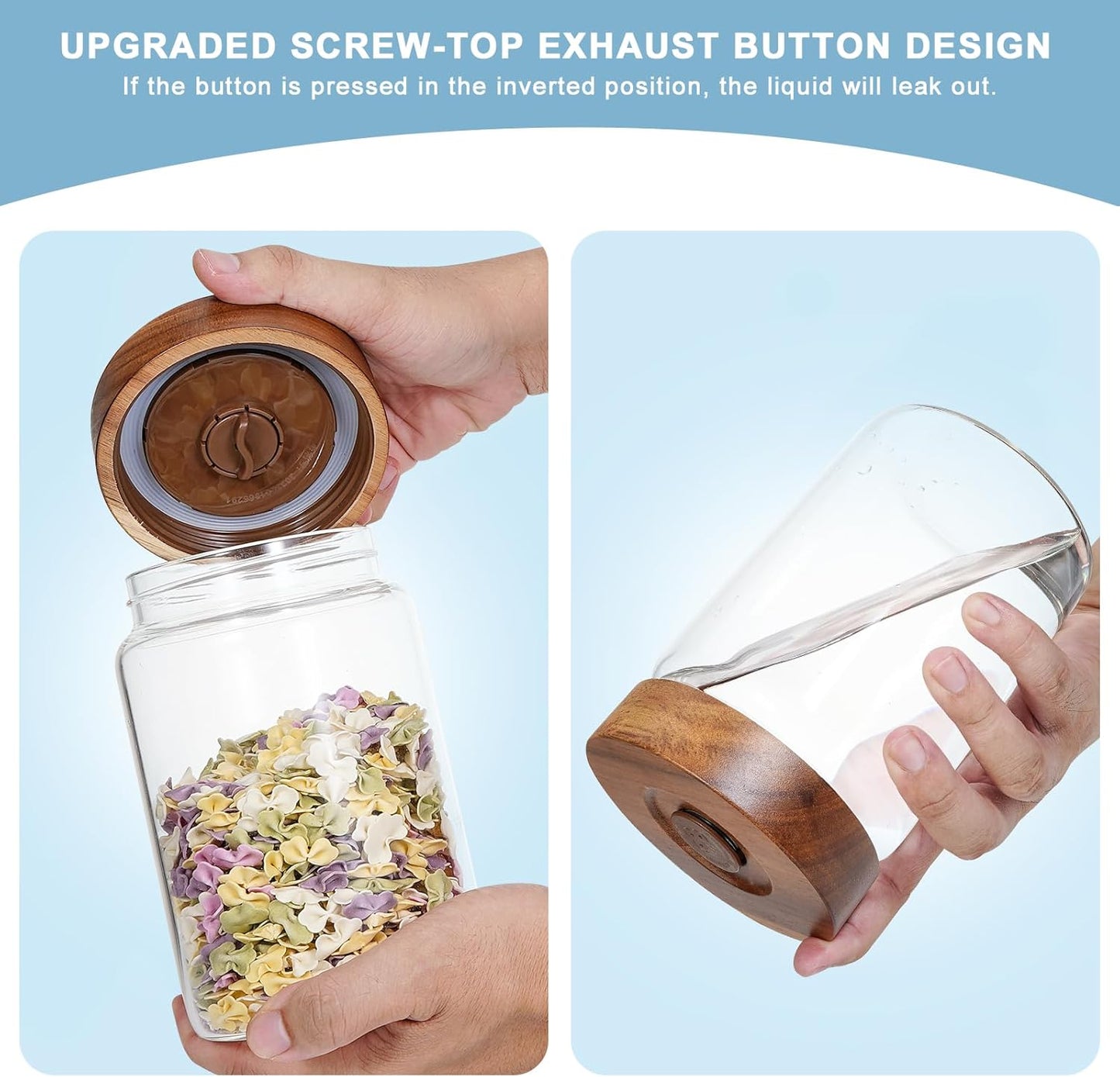 Glass Spice Jars Seasoning Containers Small Glass Jars with Lids Airtight Food Storage Canister for Kitchen Pantry Sugar Tea Coffee Bean Nuts Cookies Herbs Salt (30oz(900ml)*2 pack)