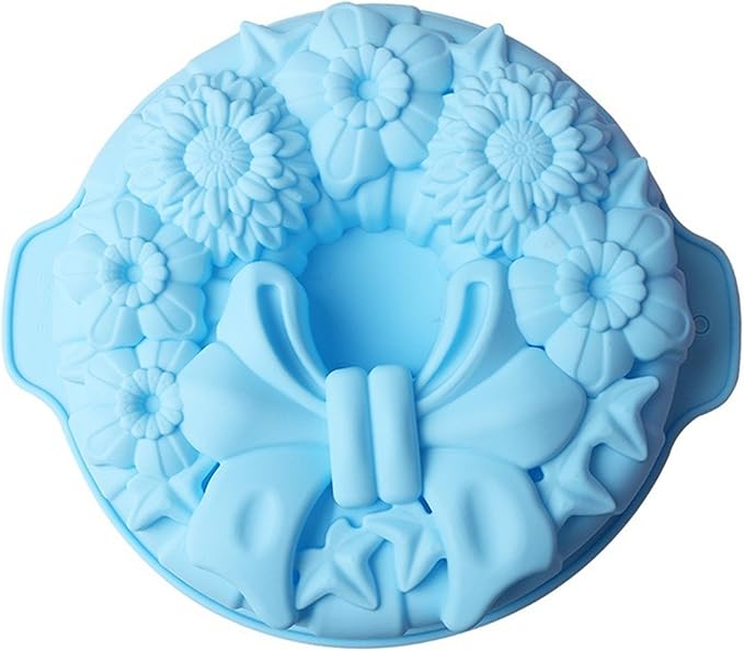 FantasyDay 11.5'' Bow Tie Flower Cake Mold Silicone Baking Molds Party Cake Bakeware for Your Birthday Dessert, Cake, Bread, Tart, Pie, Flan and More #3