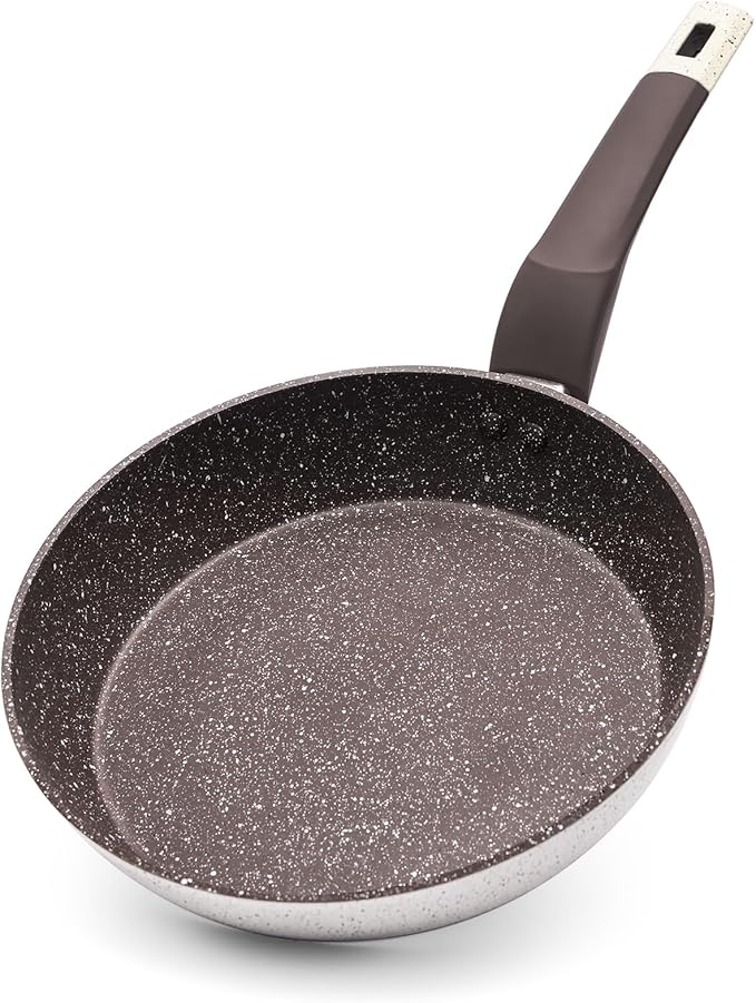 Non Stick Frying Pan - 9.4" Healthy Ceramic Skillet with Stay-Cool Handle, Non Toxic Egg Pan, PFOA-Free