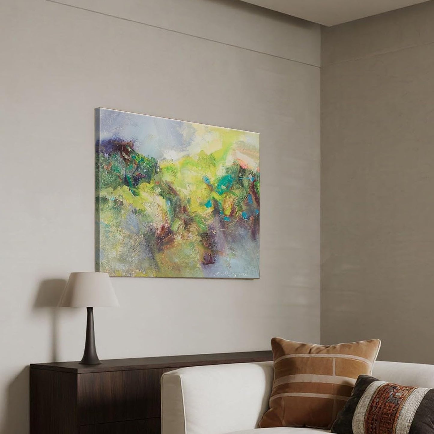 Gloliv Canvas Wall Art – Abstract Wall Decor Painting, Artist-Authorized Reproduction Canvas Prints, Modern Wall Art Decor for Living Room, Bedroom, or Office 23"x20"