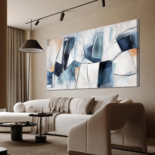 Abstract Canvas Wall Art Decor Large Wall Art for Living Room Abstract Canvas Art Wall Decor Wall Art Pictures Modern Colorful Wall Art Prints Artwork for Walls Bedroom Office Home Decor 24" X 48"