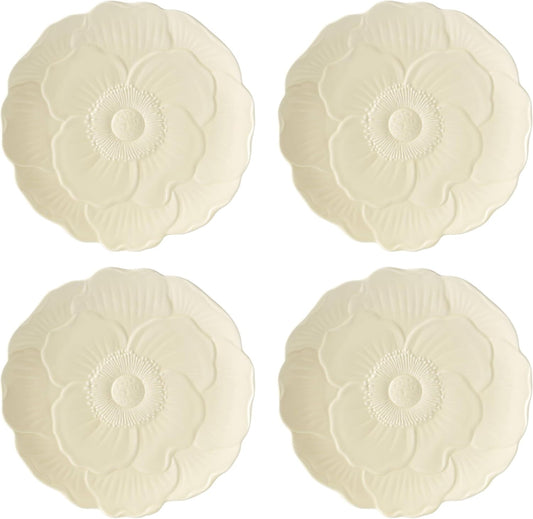 Lenox 897770 Butterfly Meadow Floral Accent Plates, Yellow, Set of 4