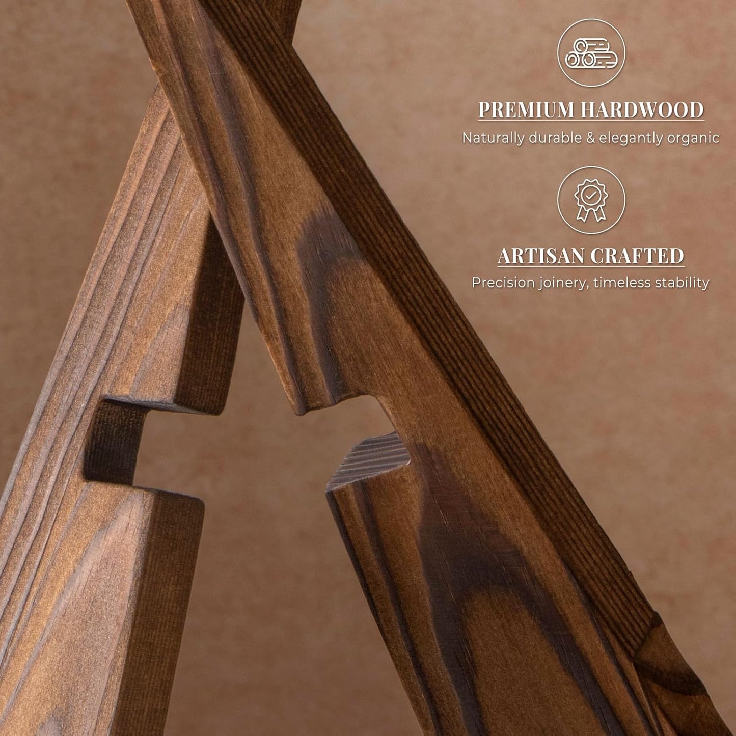 Plate Stand for Display - 3 Pack 6.5 Inch Plate Holder Display Stand, Wooden Picture Frame Stand, Decorative Table Top Easels for Display