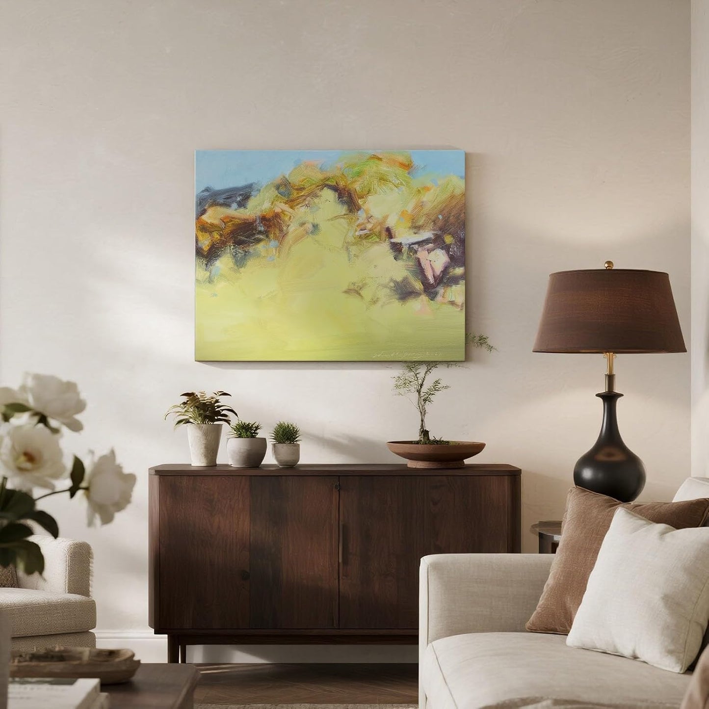 Gloliv Canvas Wall Art – Abstract Wall Decor Painting, Artist-Authorized Reproduction Canvas Prints, Modern Wall Art Decor for Living Room, Bedroom, or Office 32"x24"